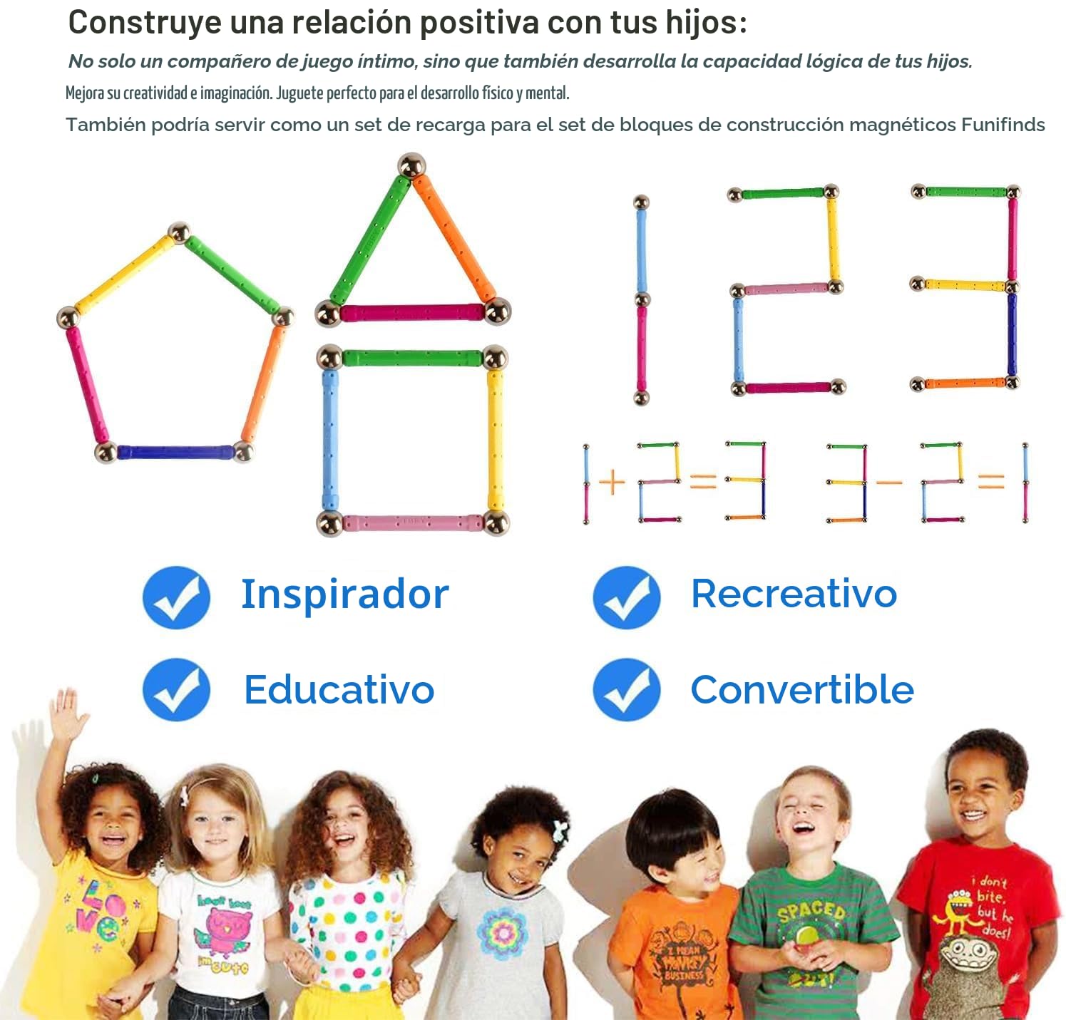 220 bloques magnéticos de palos, juguetes educativos magnéticos, juguetes de apilamiento, juguetes STEM, juguetes de construcción no tóxicos, rompecabezas 3D con bolsa de almacenamiento