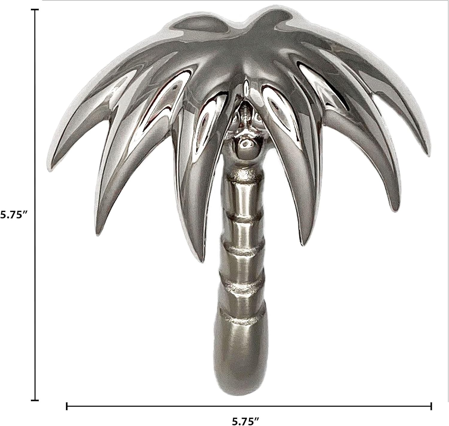 Palm Tree Door Knocker - Nickel (Premium Size)