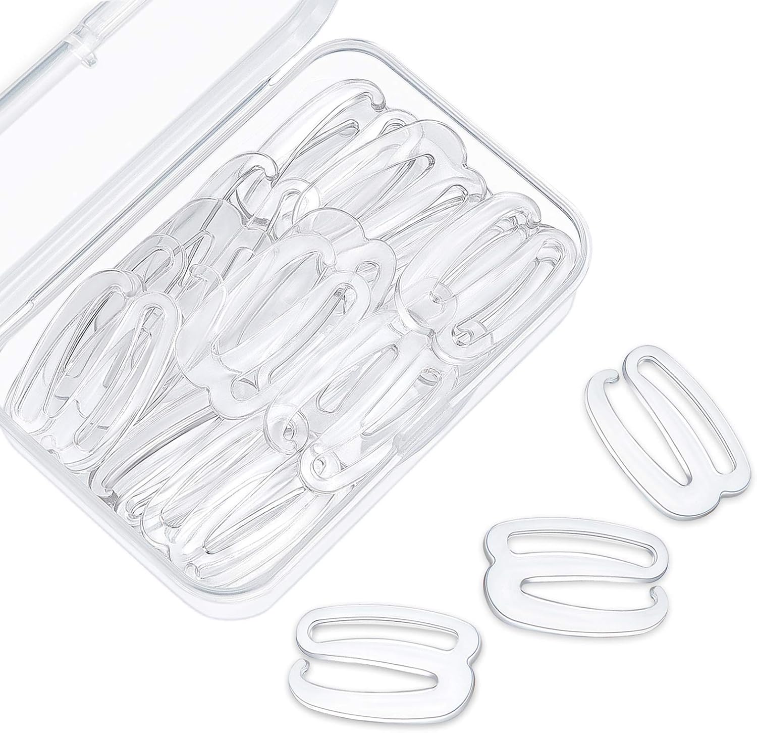 40 Pieces Swimsuit Bra Hooks Bra Slide Hook Bra Strap Hook Replacement