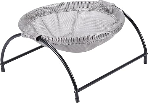 Miniatura 8 de HAITRAL Cama para gatos, hamaca para gatos, cama de dormir desmontable elevada para perro, cuna hamaca transpirable, fácil de montar, suministros
