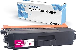 Ultra Toner® Compatible Extra High Yield Toner Cartridge (New Chip) Replacement for Brother TN433 TN436 TN-433 TN-436 TN431 BK/C/M/Y for Brother Printer HL-L8360CDW HL-L8360CDWT HL-L9310CDW MFC-L8895CDW MFC-L8900CDW MFC-L9570CDW (Magenta)