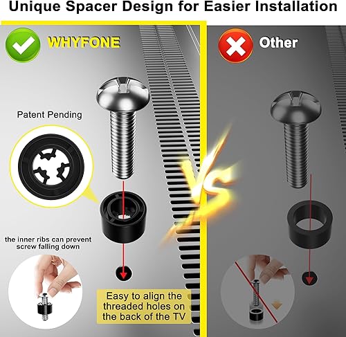 Miniatura 7 de Soporte de pared para TV de brazo extralargo de 48 pulgadas, soporte de pared giratorio para TV de 180, movimiento completo resistente para
