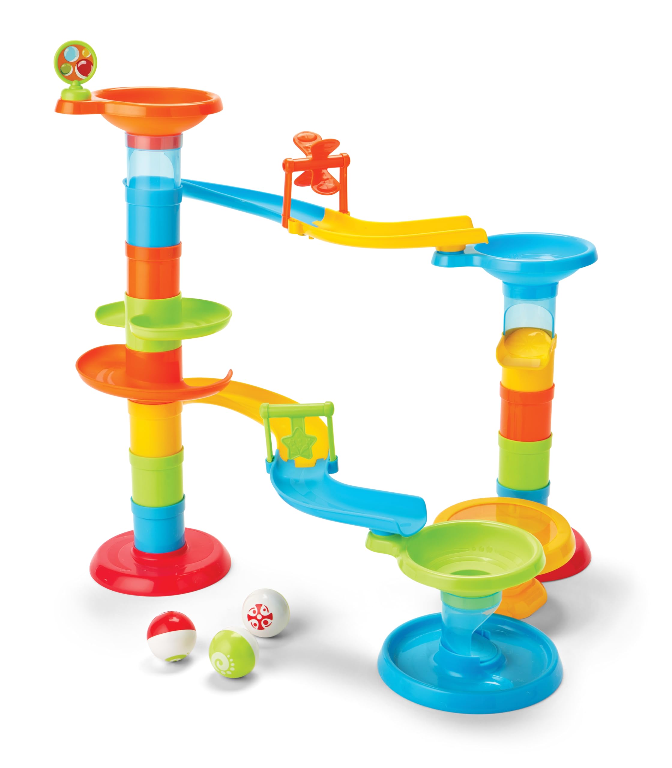 Amazon.com: Kidoozie Drop N' Roll Raceway – 30-Piece Marble Run
