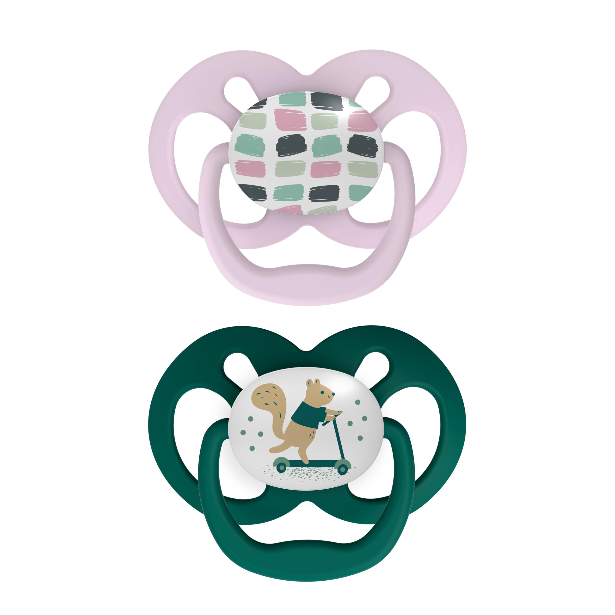 Dr. Brown's Advantage Baby-Schnuller, Stufe 2, 2 Stück, Rosa