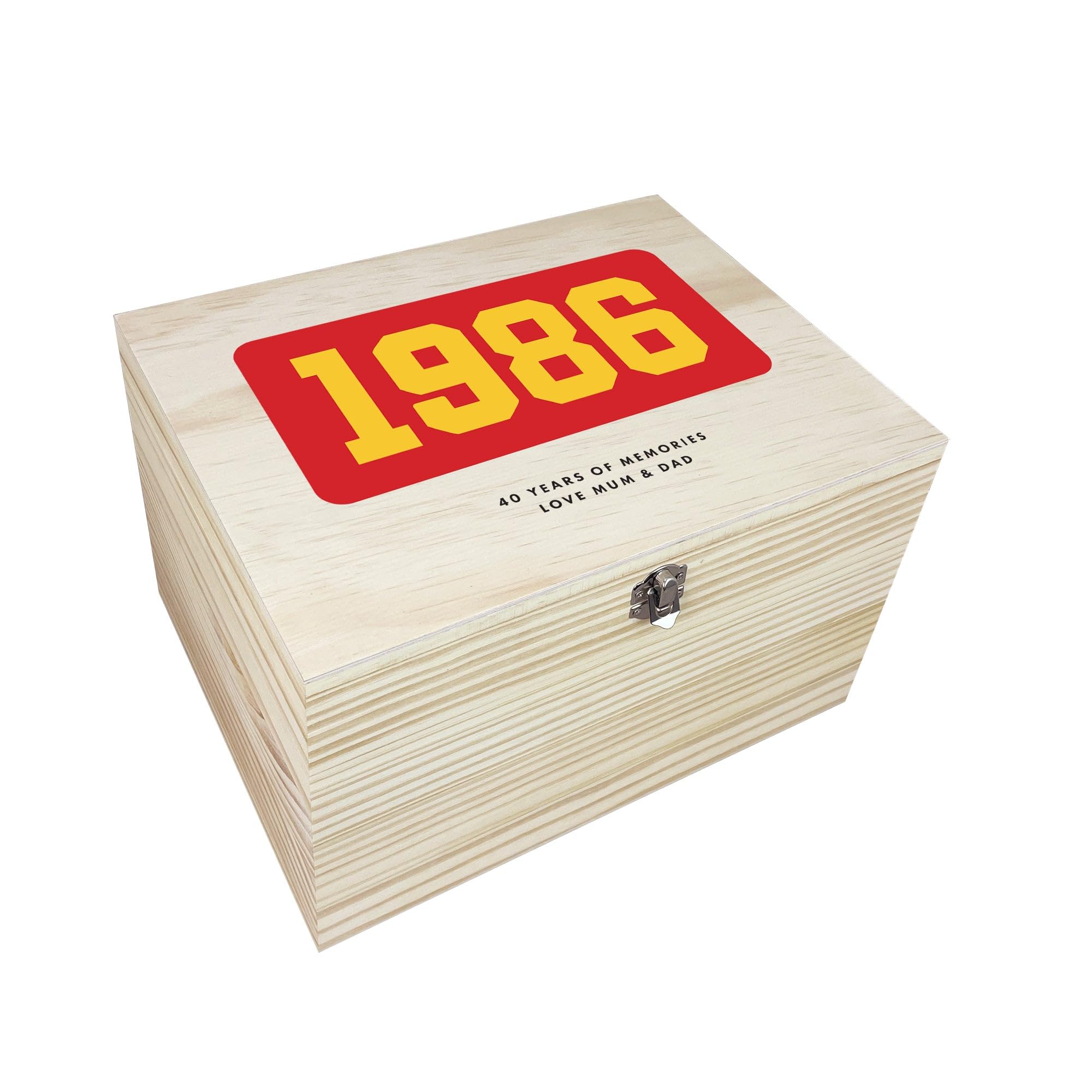 Caja de recuerdos de madera personalizada con nombre personalizado | Caja de almacenamiento de cumpleaños con nombre personalizado | 18, 21, 30, 40, 50 cumpleaños, caja de aniversario, caja de