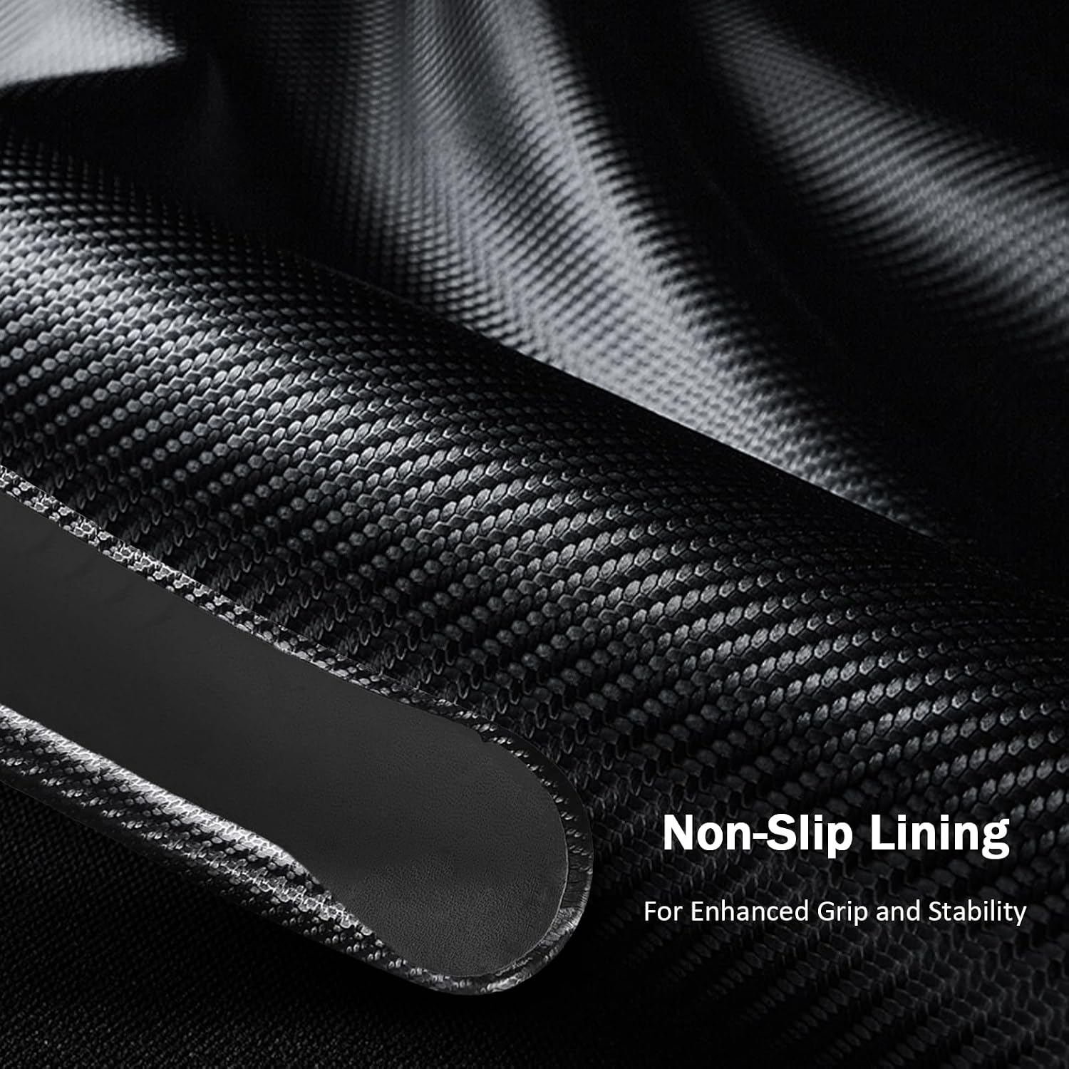 3-Piece Carbon Fiber Steering Wheel Cover, Custom Fit for Jeep Wrangler 2018-2026 Gladiator 2020-2026,Quick Install Ultra-Thin & Non-Slip,Interior Car Accessories for Men Women(Matte Black)