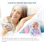 Moniteur vidéo pour bébé VTech RM5754-2HD Smart Wi-Fi avec écran de 5” et caméras HD 1080p, veilleuse intégrée et 2 caméras, blanc