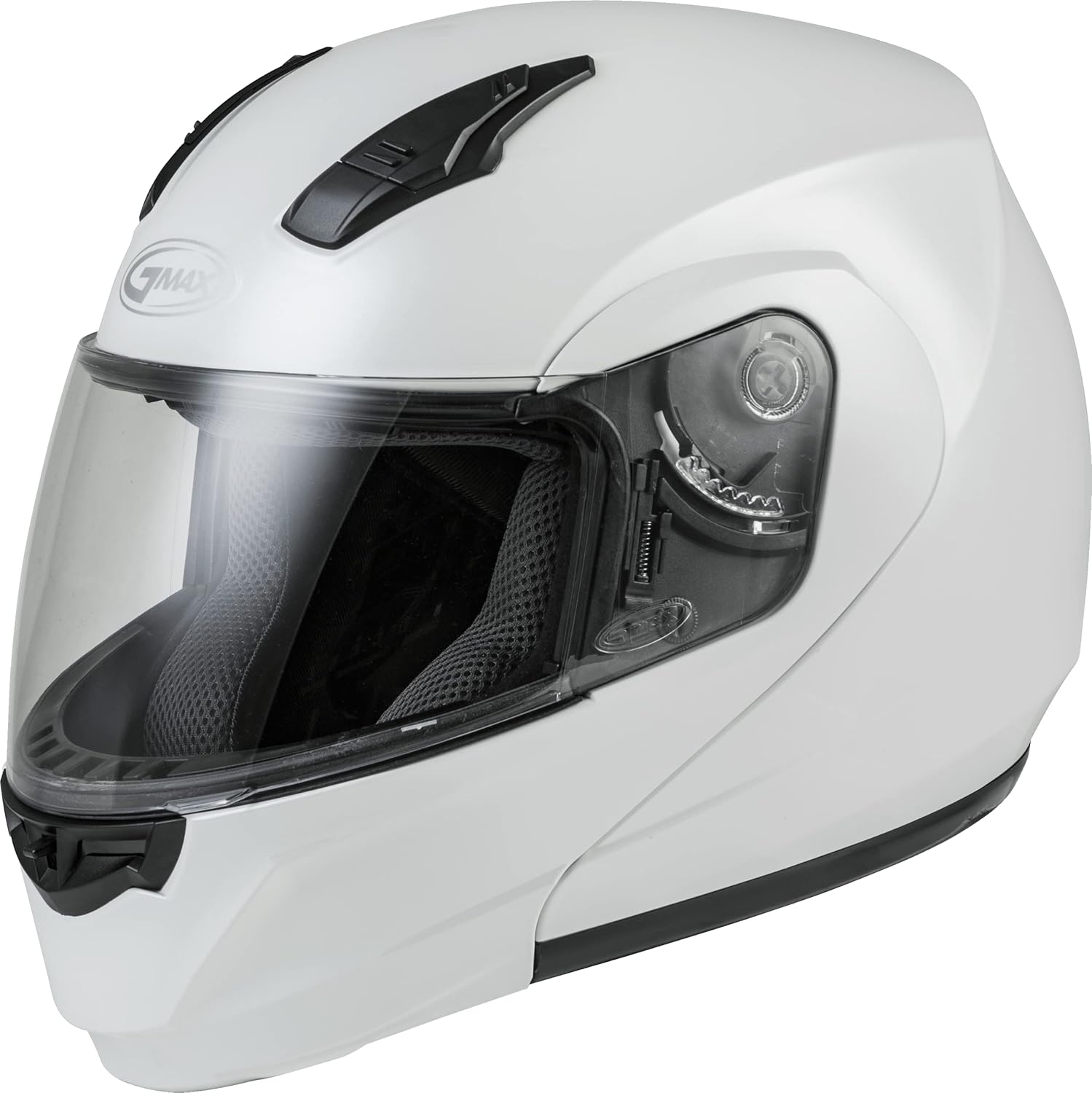 GMAX MD-04 Modular Helmet (Pearl White, Medium) - FMVSS 218 Approved