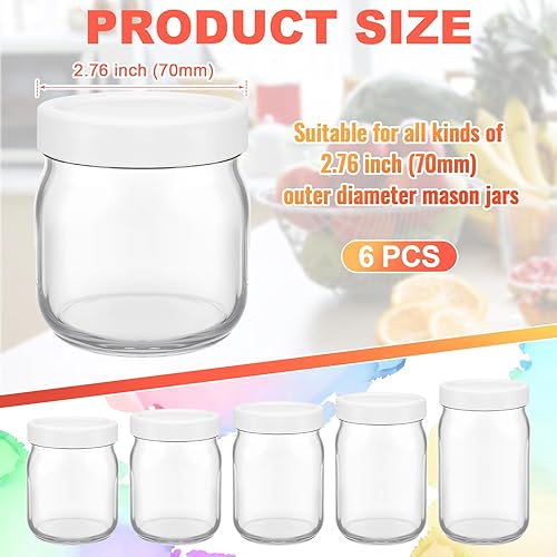 Miniatura 2 de Tapas de silicona para frascos, tapa gruesa a prueba de fugas para frascos Mason de boca, tapas grandes reutilizables para tarros de conservas
