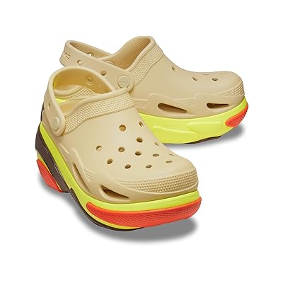 Crocs Bubble Crush Clogs Slippers Sesame
