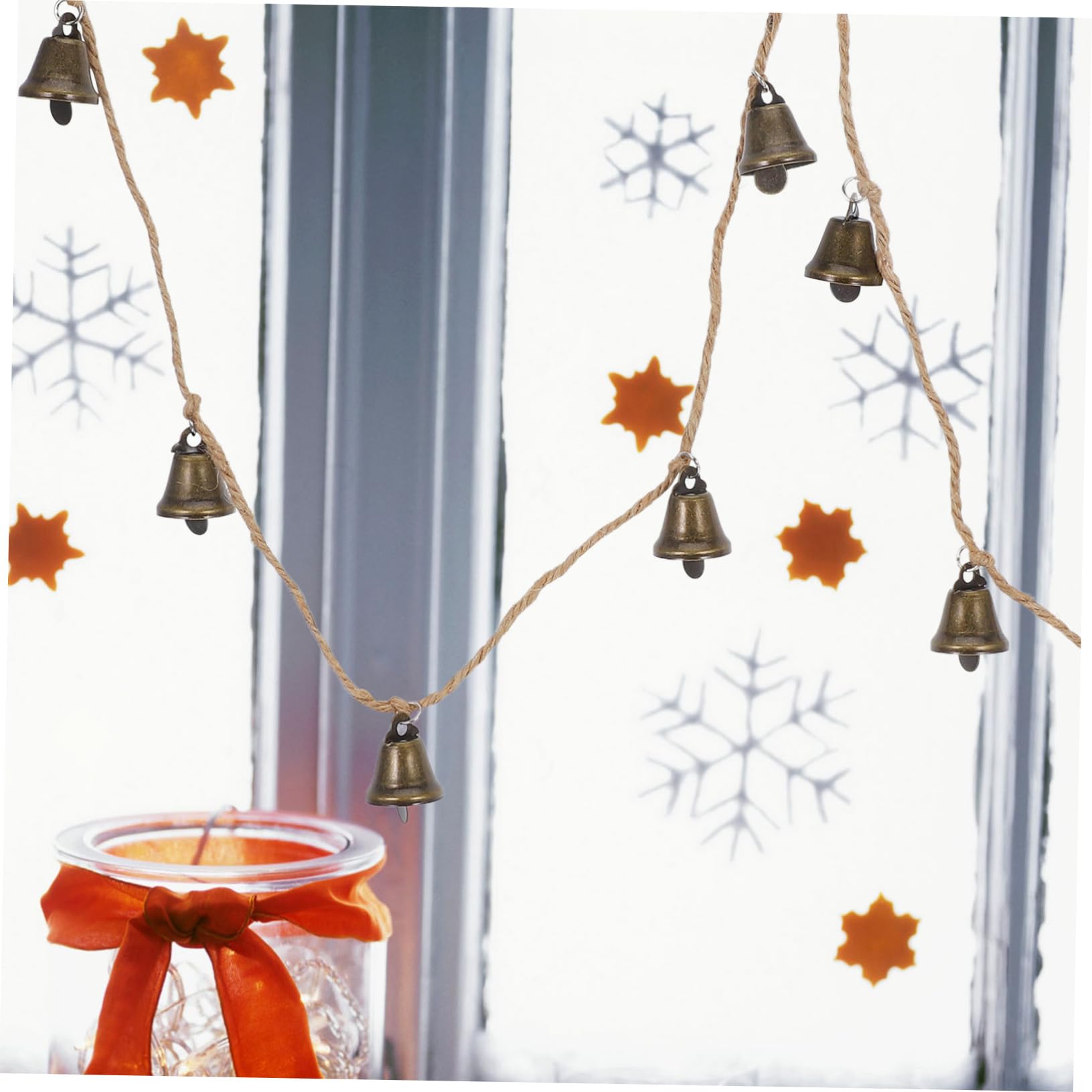 TOPBATHY 4 Pz corda di campane porta decorazioni da appendere all'albero di natale Pendente albero natale christmas tree ghirlanda arredamento retrò bomboniere artigianali a campana
