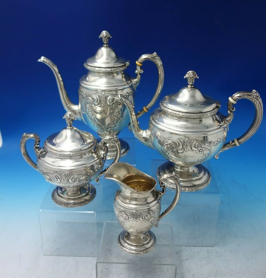 Amazon.com | Old Master by Towle Sterling Silver Tea Set 4
