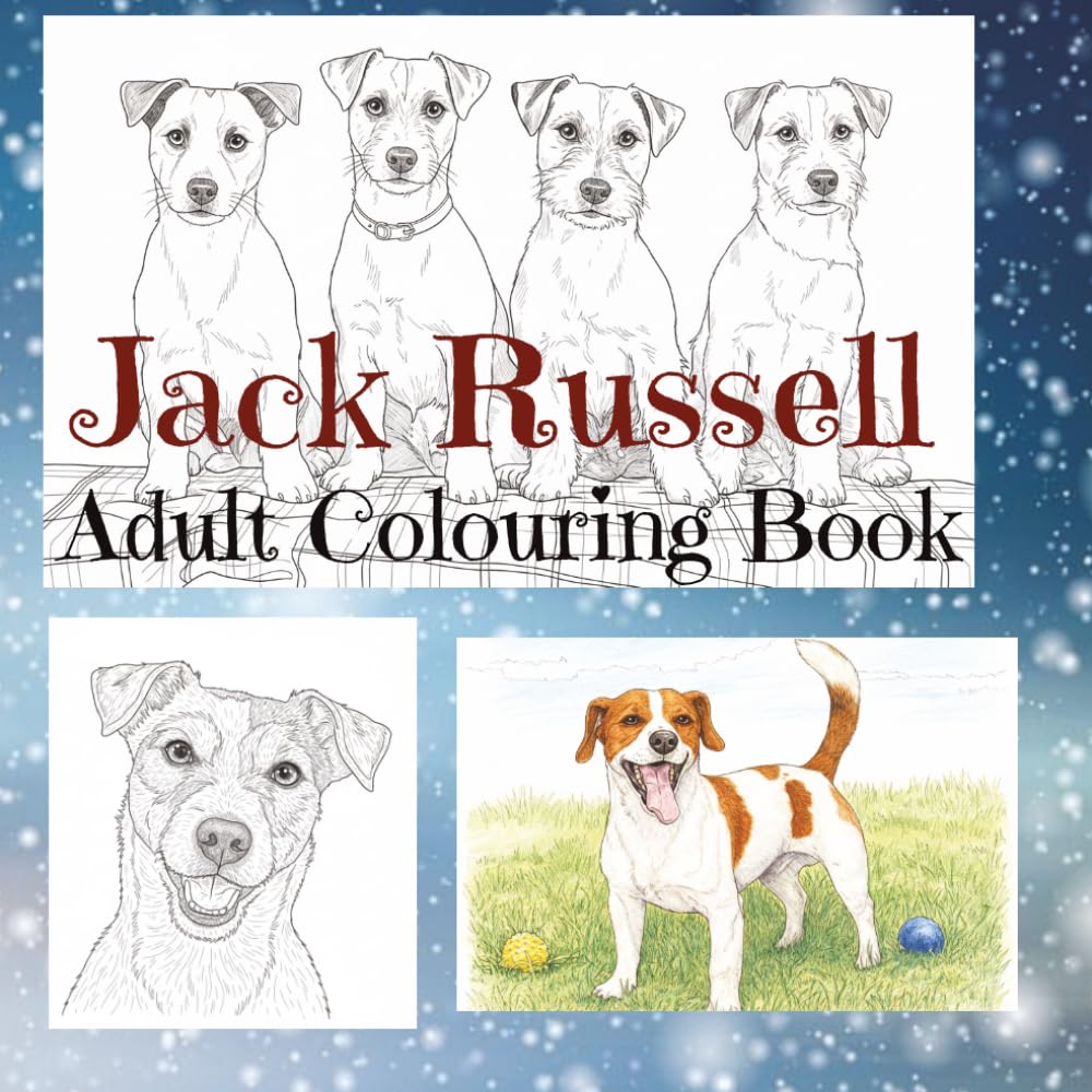 Jack Russell Adult Colouring Book (Dog breeds colouring books for adults)