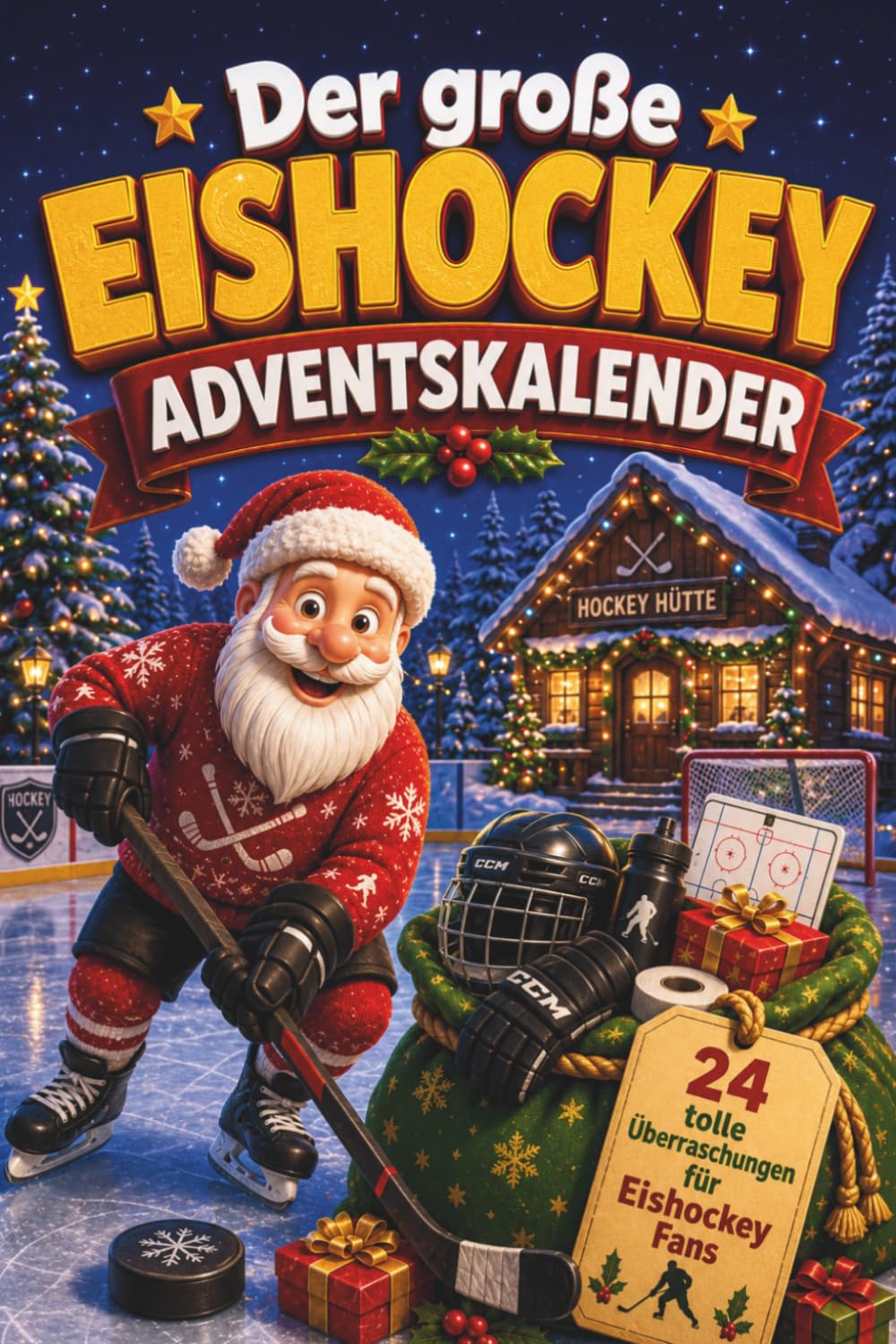 Der große Eishockey Adventskalender: 24 Tage voller Rätsel, Fakten, Quiz & Mitmachseiten