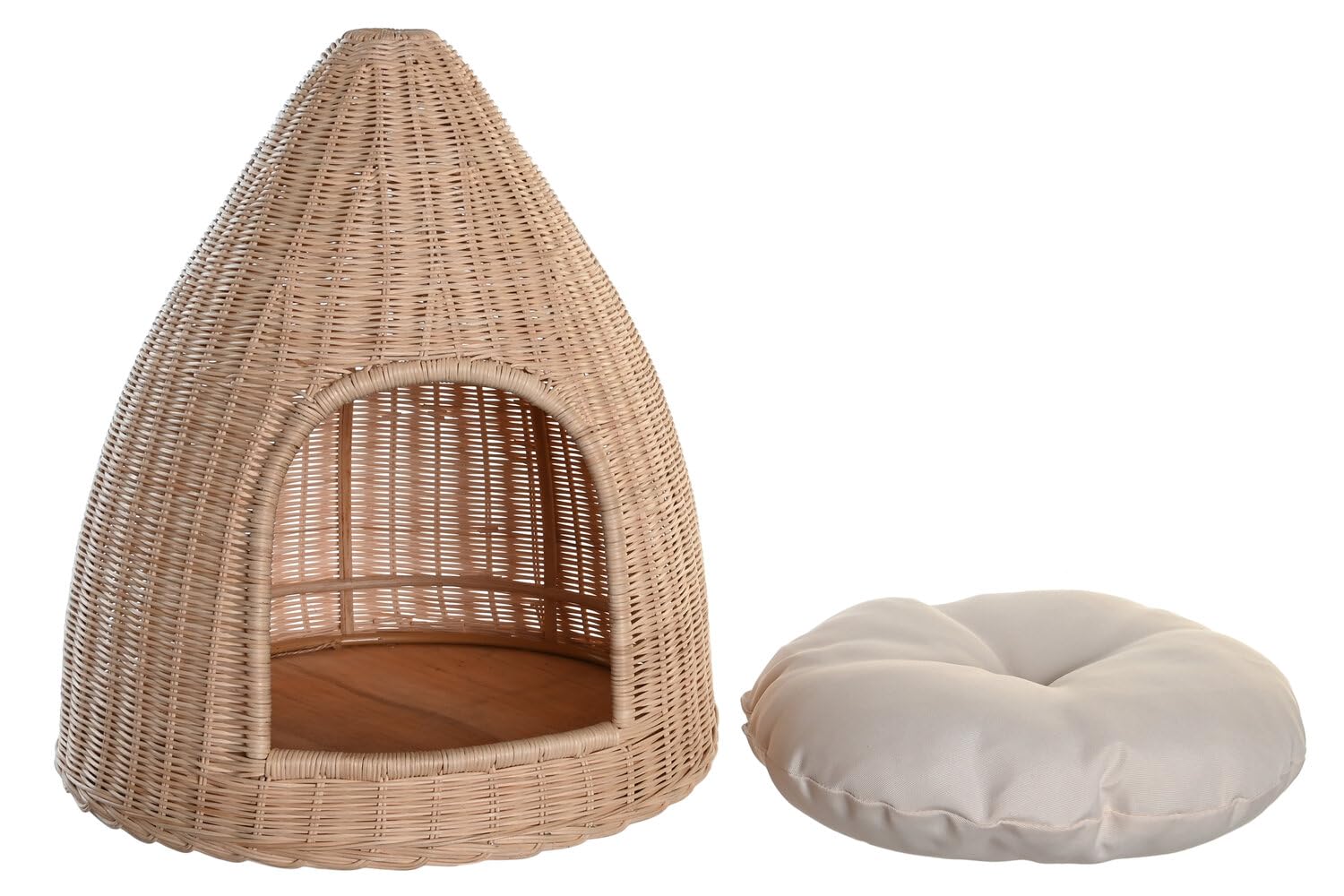CAMA MASCOTA RATAN 45X45X57 NATURAL