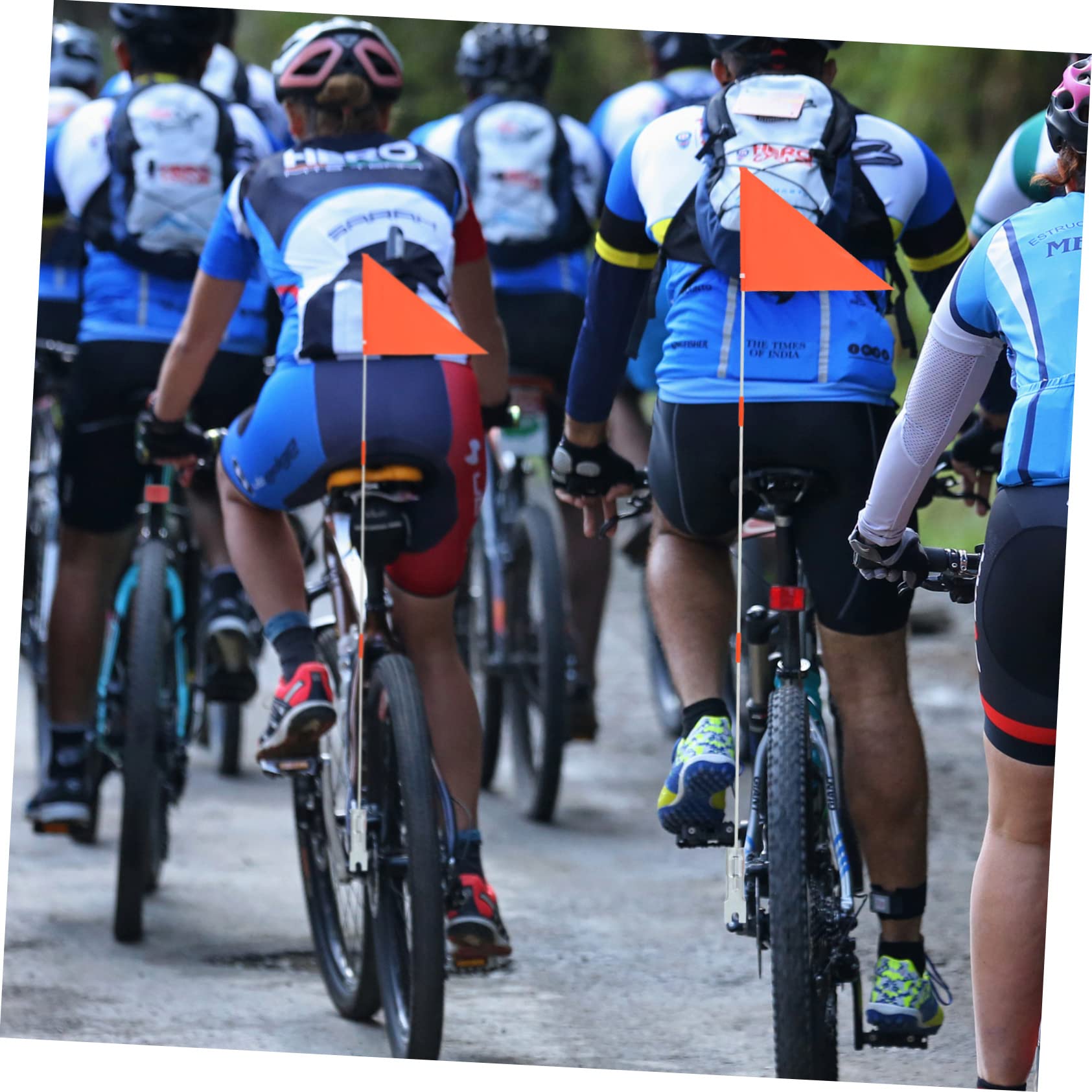 Toddmomy 5 Juegos Banderín de Seguridad para Bicicleta con Bandera Reflectante para Visible y Portable para Remolques y Accesorios de Ciclismo