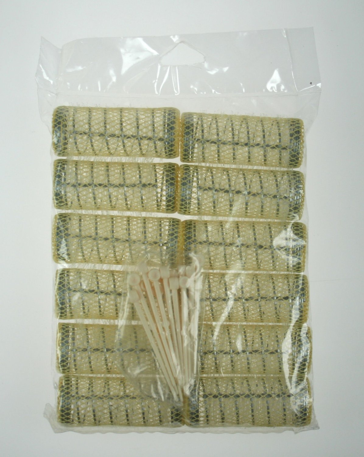 Hair Salon Brush Rollers 12 x 28mm YELLOW + FREE PINS!