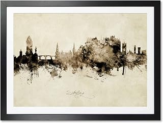 Stirling Scotland United Kingdom Skyline Art Print (A3 Framed) -9131