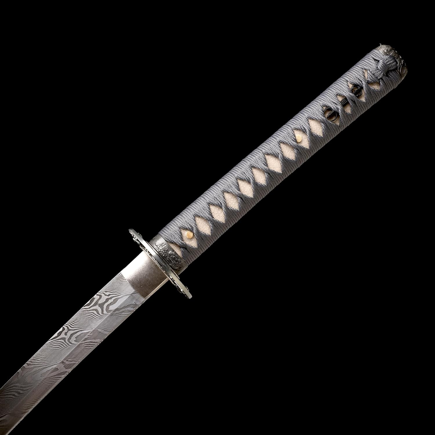 Katana Sword Real Rayskin Hardwood Saya Handmade Japanese Samurai Sword Can Chop Bamboo