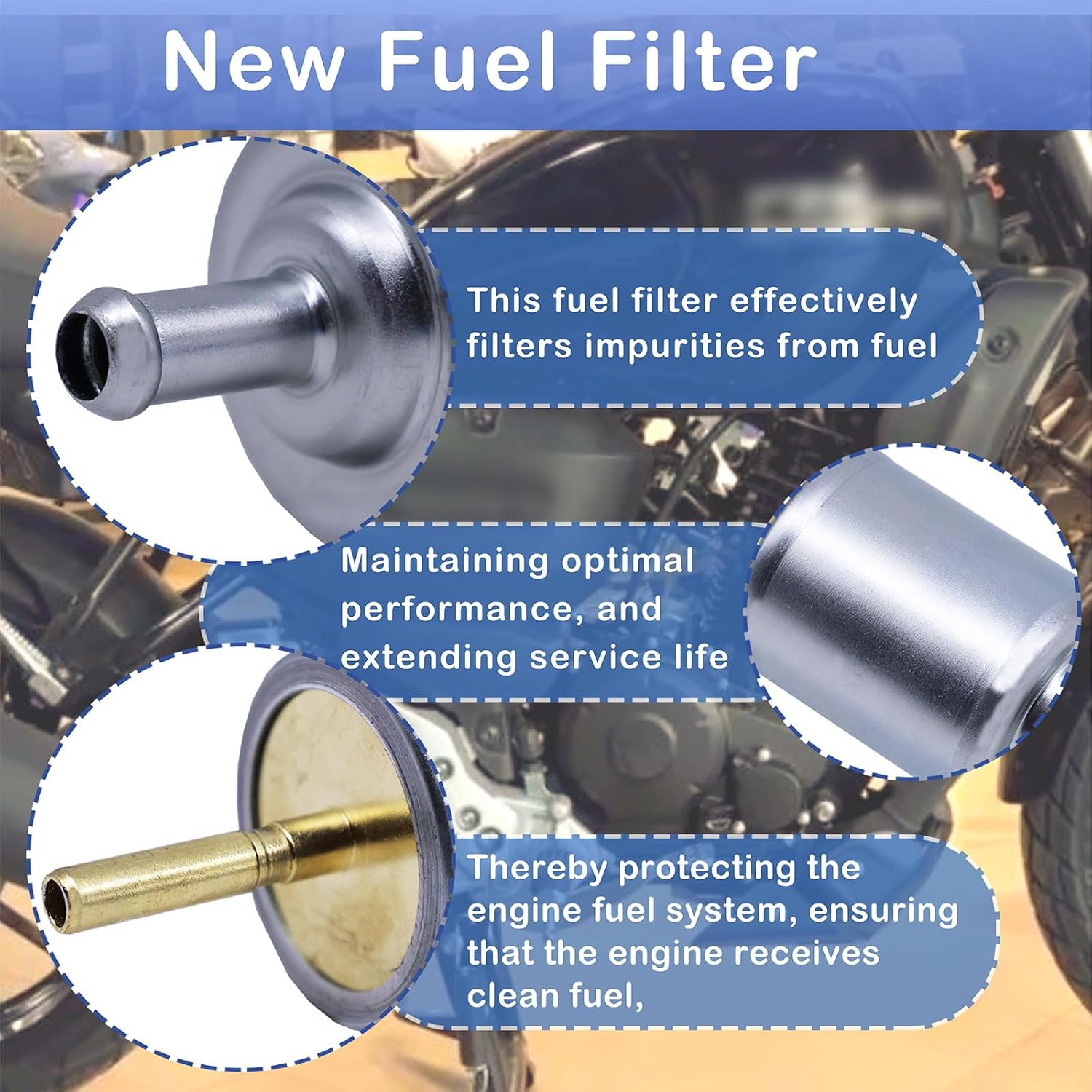 New Fuel Filter 60V-24251-00-00 Compatible with 2000-2014 Yamaha 150-300 HP HPDI Replace 60V-24251-01-00,68F-24251-00-00