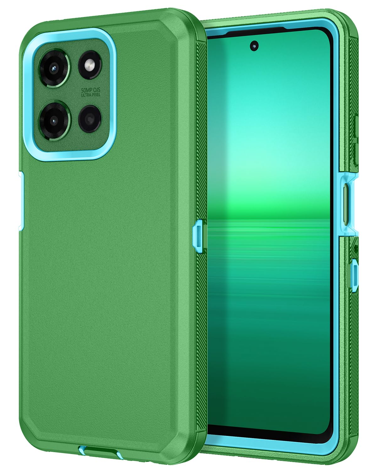 I-HONVA for Motorola Moto G Power 5G 2025 Case Shockproof Dust/Drop Proof 3-Layer Full Body Protection [Without Screen Protector] Rugged Heavy Duty