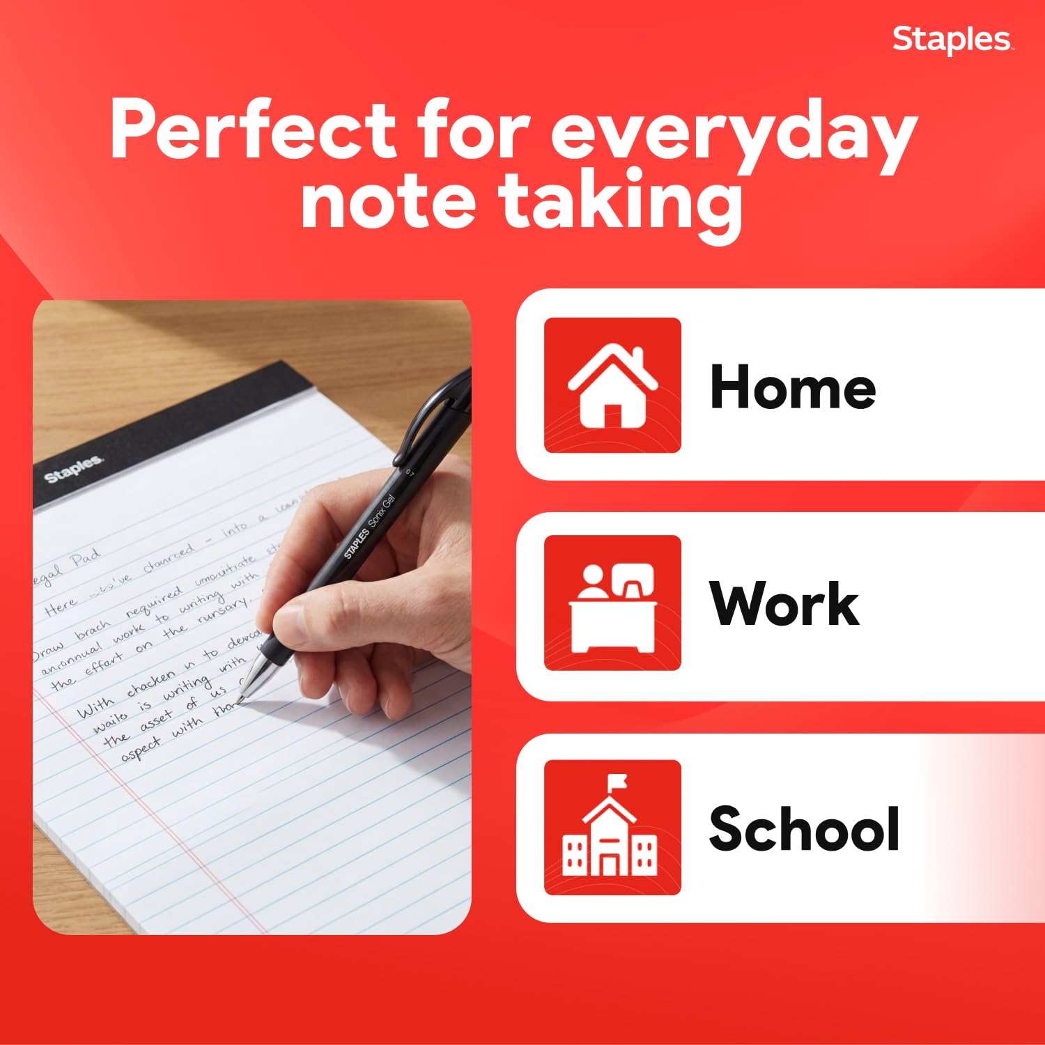 Amazon.co.jp: Staples 163865 メモ帳 幅8.5インチ X 幅11.75インチ