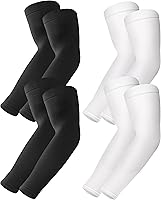 Vista 24 de BHYTAKI Mangas de Protección Solar UV, Mangas de Compresión de Brazo con Enfriamiento UPF 50 para Deportes para Hombre Mujer Adolescente