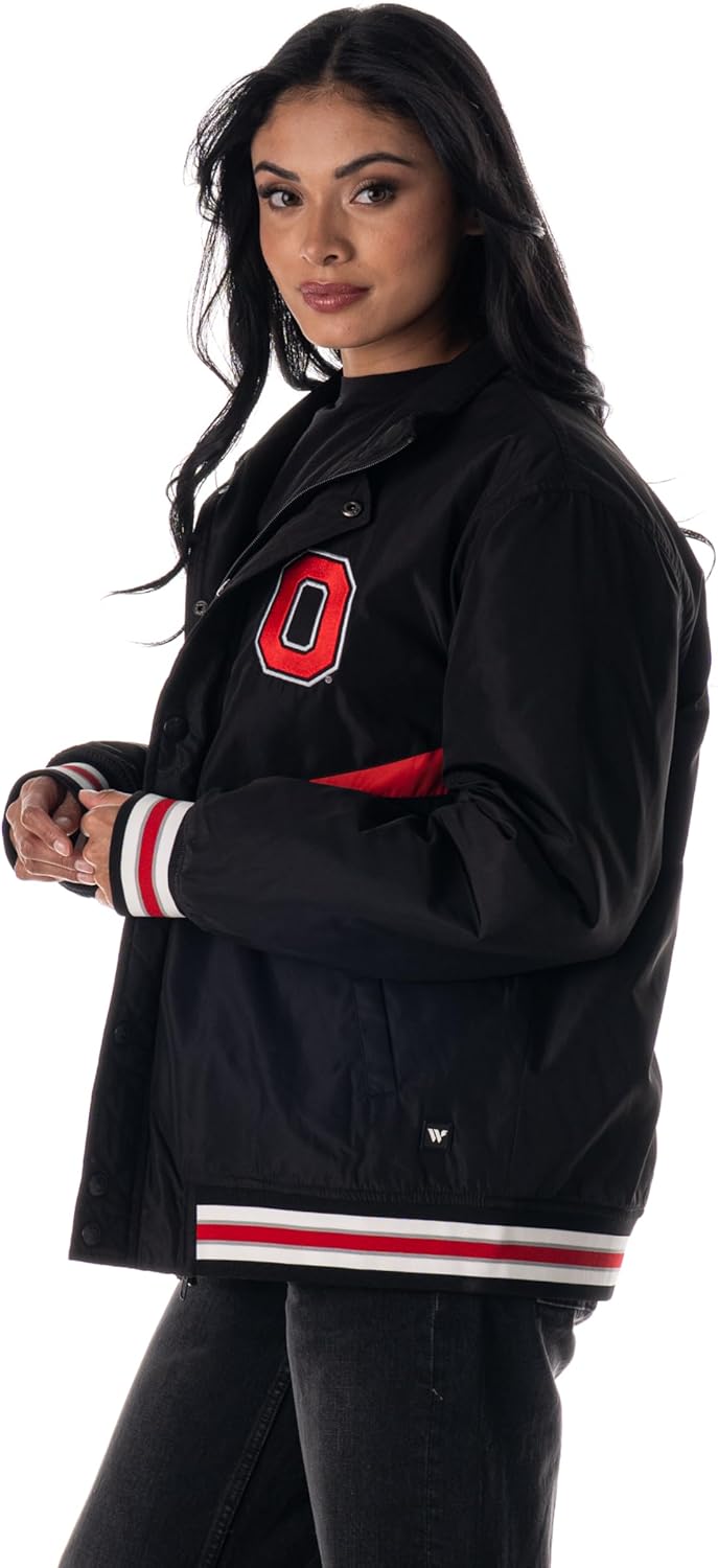The Wild Collective Unisex Ohio State Nylon Zip Front Jacket