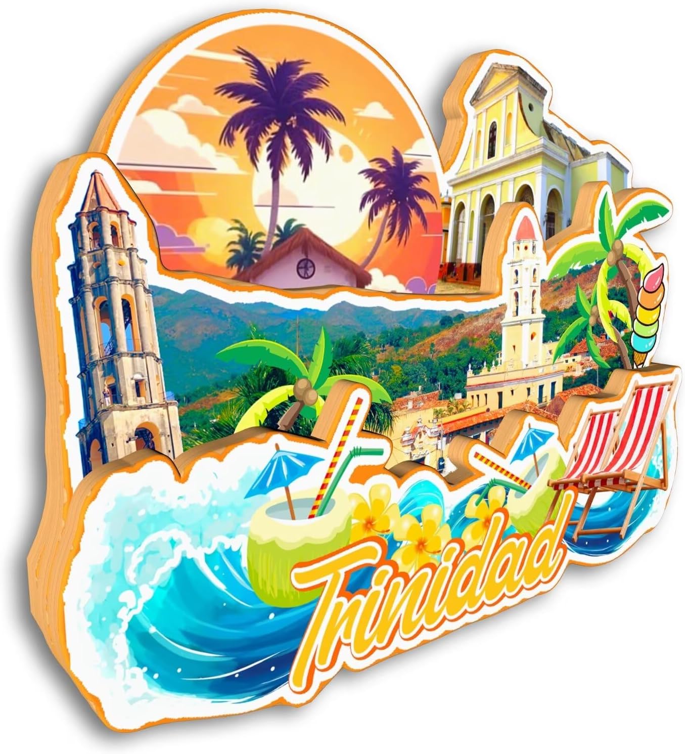 Refrigerator Magnet Trinidad Cuba Fridge Magnet City Travel Souvenirs Tourist Gifts 3D Classic Landmarks Handmade Crafts Home Decoration2140 image 3