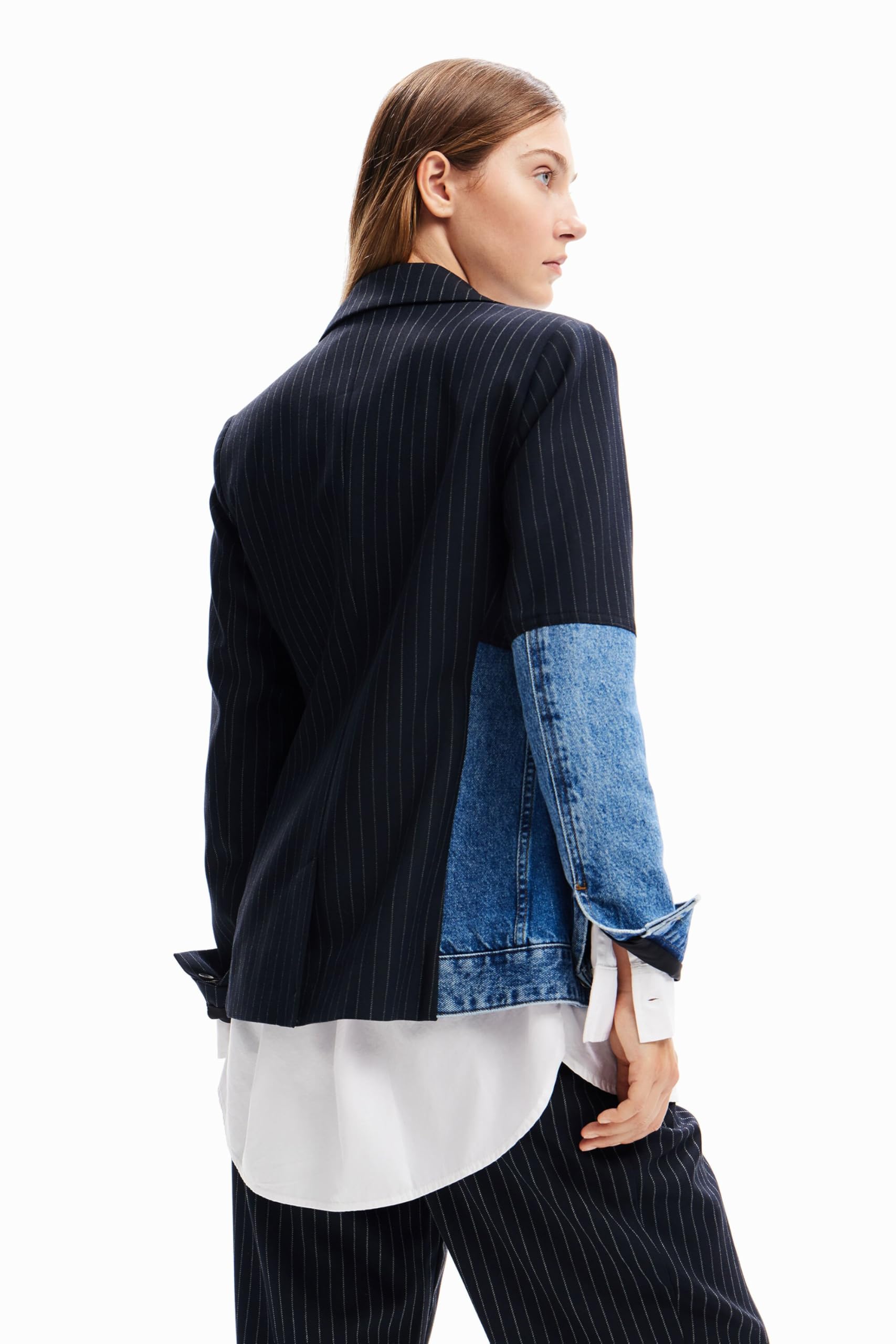 Desigual AME_Chicago Woman Woven Blazer Donna (Pacco da 1)