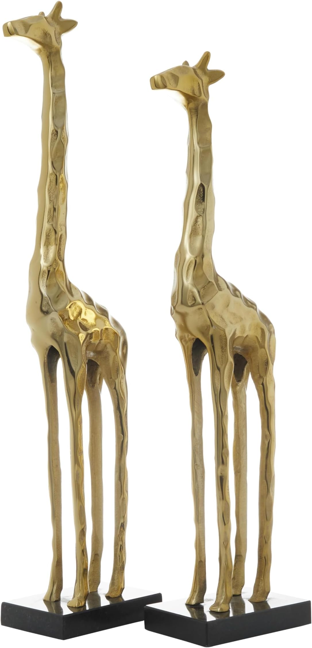 Contemporary Gold Aluminum Metal Sculpture Set