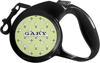 Personalized Golf Retractable Dog Leash - Medium