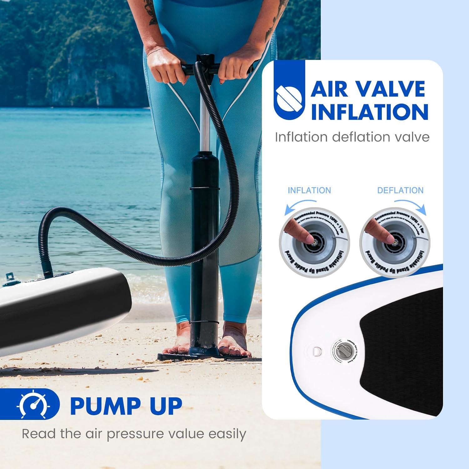 FunWater Stand Up Paddle Board Ultra-Light Inflatable Paddleboard with SUP Accessories for Adults & Youth of All Skill Levels - Image 7