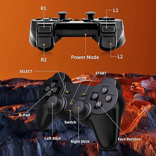 Miniatura 4 de Consola de juegos retro con más de 25000 juegos clásicos integrados, consola de videojuegos Plug and Play para TV, Retro Game Stick compatible con 9