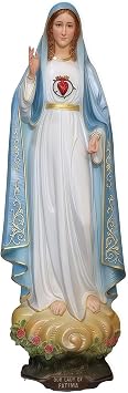 Resin Virgin Mary Statue & Figurine - Handcrafted Virgin Mary Gifts & Decor for Table or Home Decor, Madonna Statue, Virgin Mary Sculptures