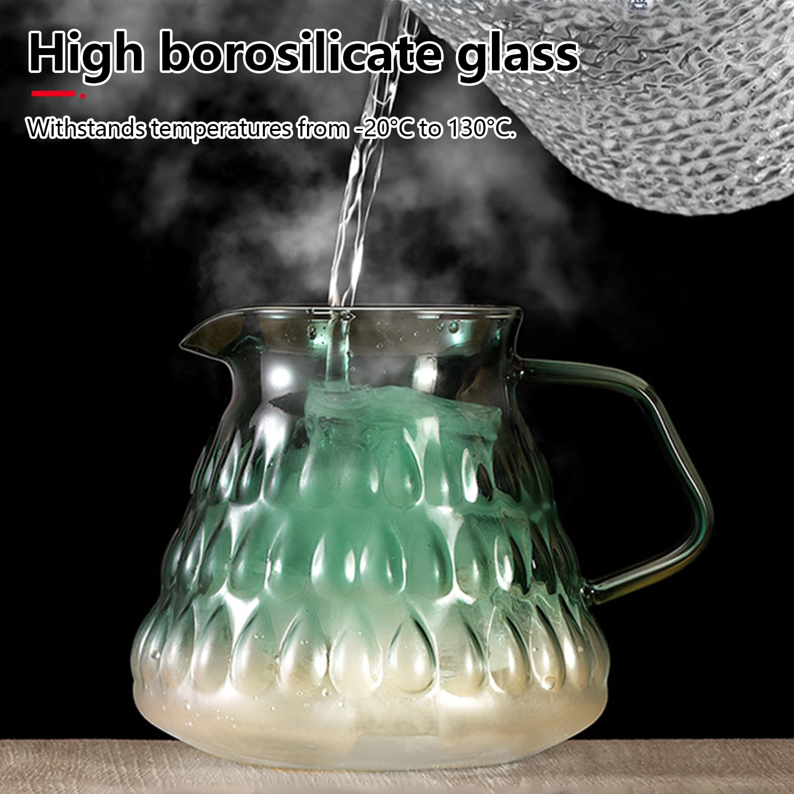 Juego de filtros de café de 700 ml con taza, jarra de café con filtro, verter sobre gotero de café, filtro de café reutilizable, verter sobre cafetera con cristal suministrado para el hogar