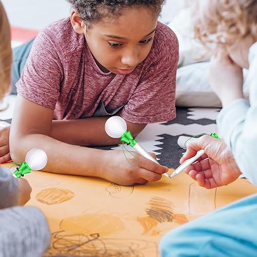 Miniatura 7 de Lincia 24 bolígrafos deportivos divertidos para deportes a granel de plástico a granel para fútbol, baloncesto, béisbol, fútbol, tenis, golf, para