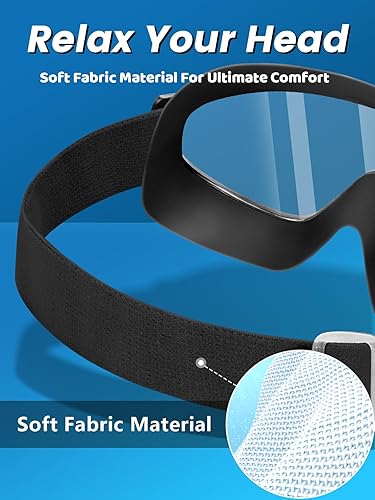 Miniatura 7 de Paquete de 2 gafas de natación de visión amplia, antiempañamiento y con correa de tela de comodidad UV, sin fugas, para adultos, hombres, mujeres y