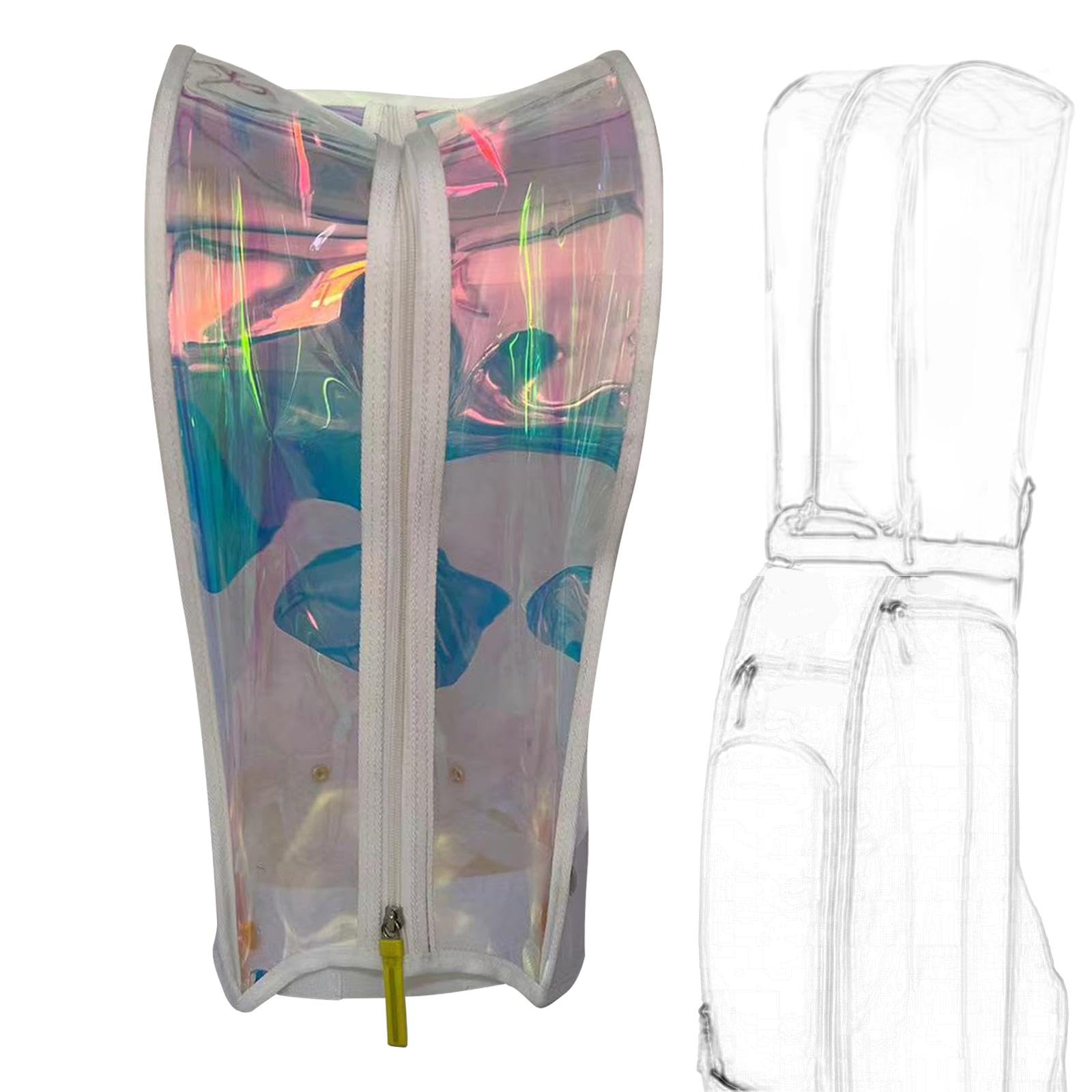 Funda para Bolsa de Golf Impermeable Cubierta para Carrito Protección contra Polvo Diseño con Cremallera PVC Adecuada para Hombres Mujeres Go