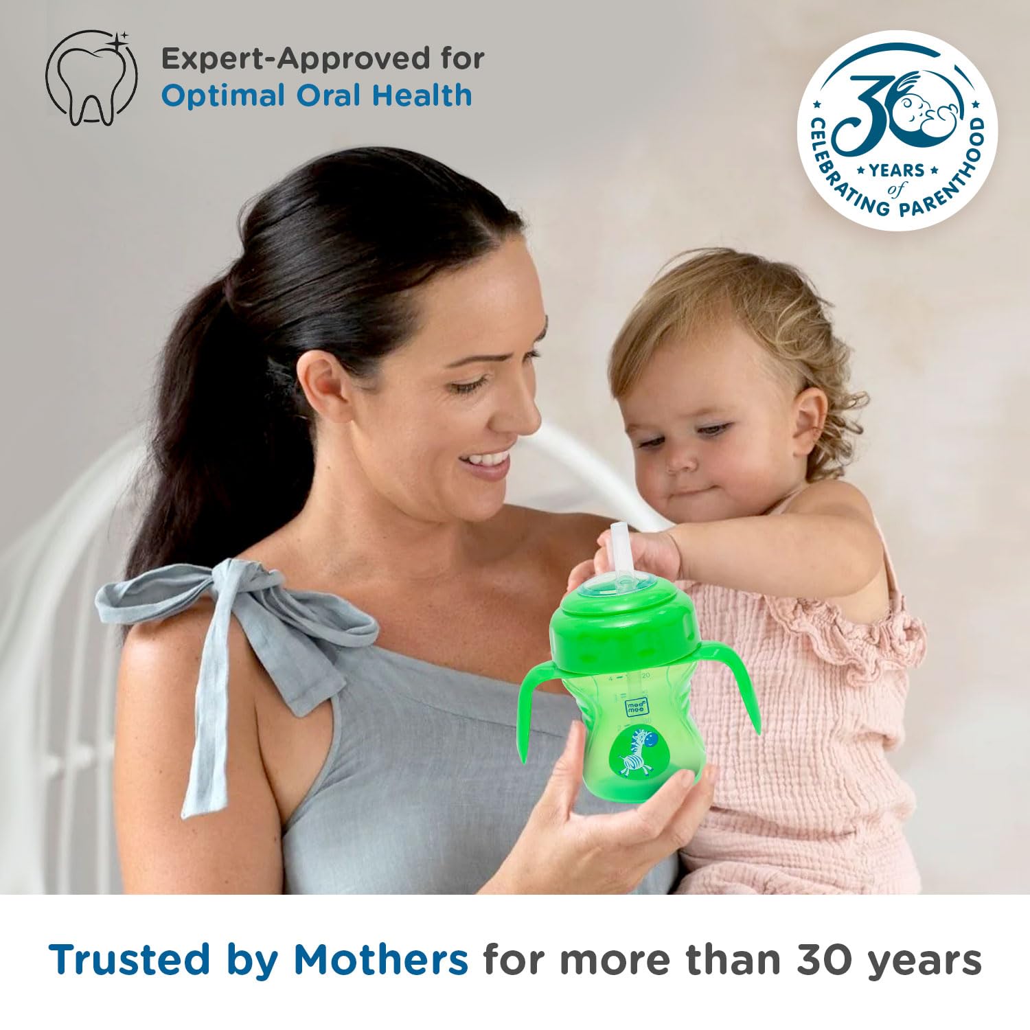 Mee Mee Baby Trainer Sippy Cup | Soft Spout, Leakproof Sipper for Toddlers | Dual Handle for Easy Grip | Non -Toxic, Lightweight & BPA Free, Green (150 Ml) - Image 7 thumbnail