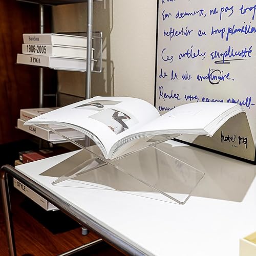 Miniatura 6 de ZOEY Pequeño soporte de acrílico transparente para libros, un soporte de exhibición versátil para todas tus necesidades de libros, perfecto para