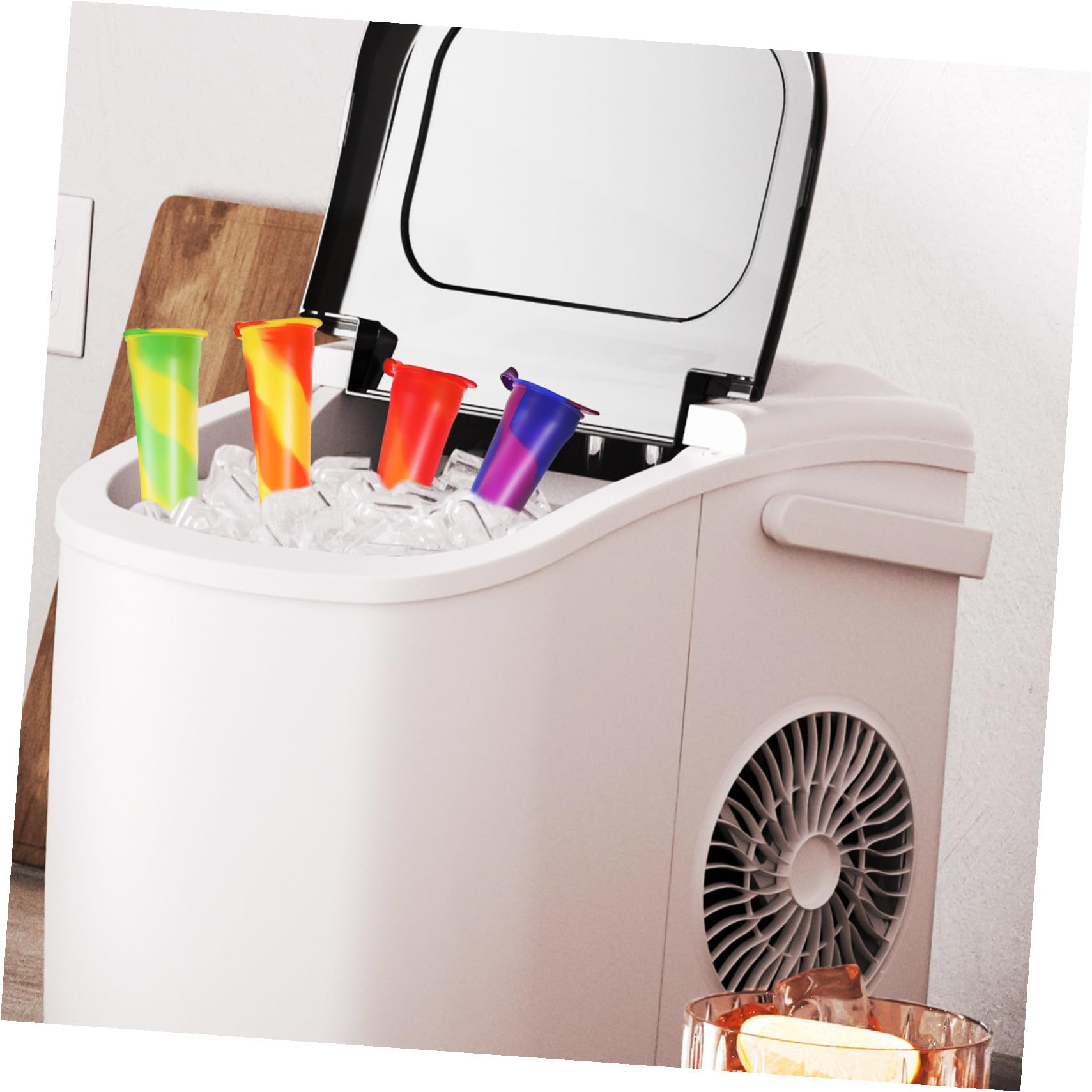 VALICLUD 12 Pièces Lot de Moules à Glace Silicone Réutilisables Moules à Yaourt pour Garçon Fille pour Maison