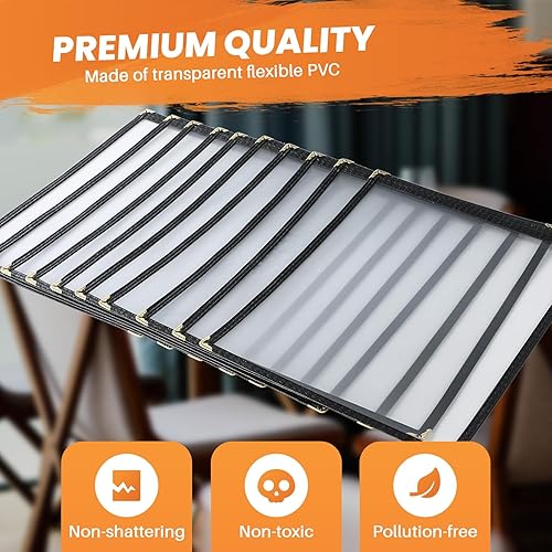 Miniatura 3 de MAOPINER Juego de 10 fundas de menú de 8.5 x 11 pulgadas  1 página 2 Ver tapas de menú de recetas de restaurante, los mejores libros de menú y