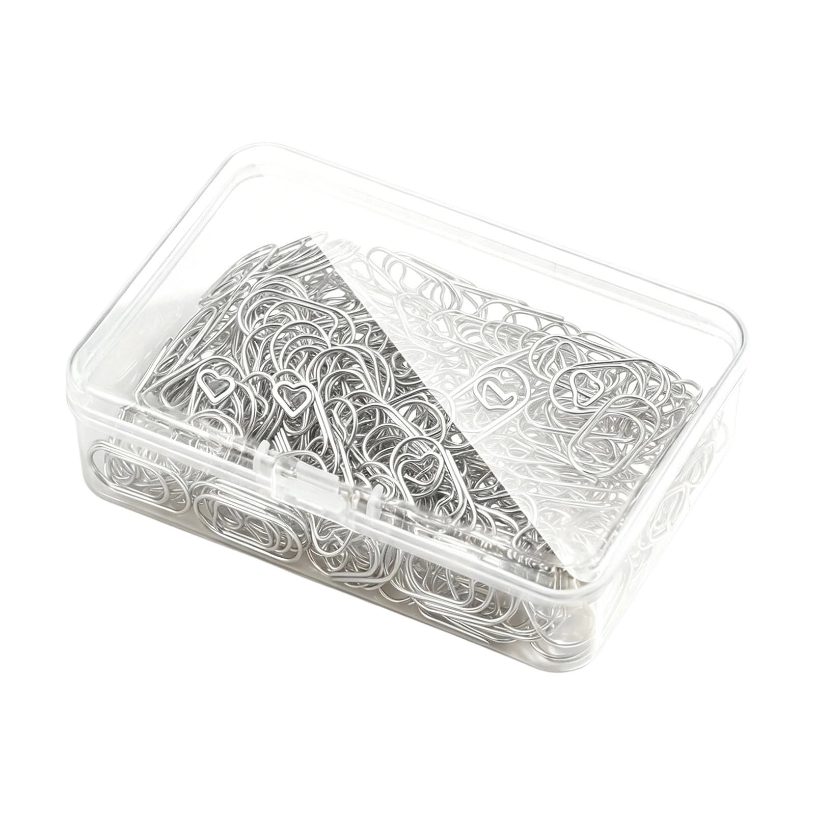 TFAOYS 200pcs Romance Heart Paper Clip Ideal for Filing Scrapbooking and Gifts Giving Heart Paper Clamps