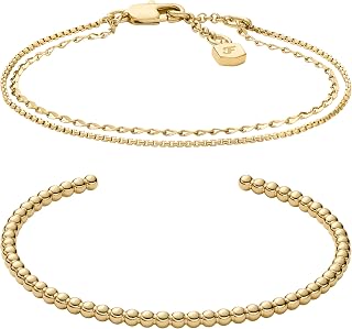 Women's Stainless Steel Gold-Tone Bangle Bracelet, One Size, Metal, Agate