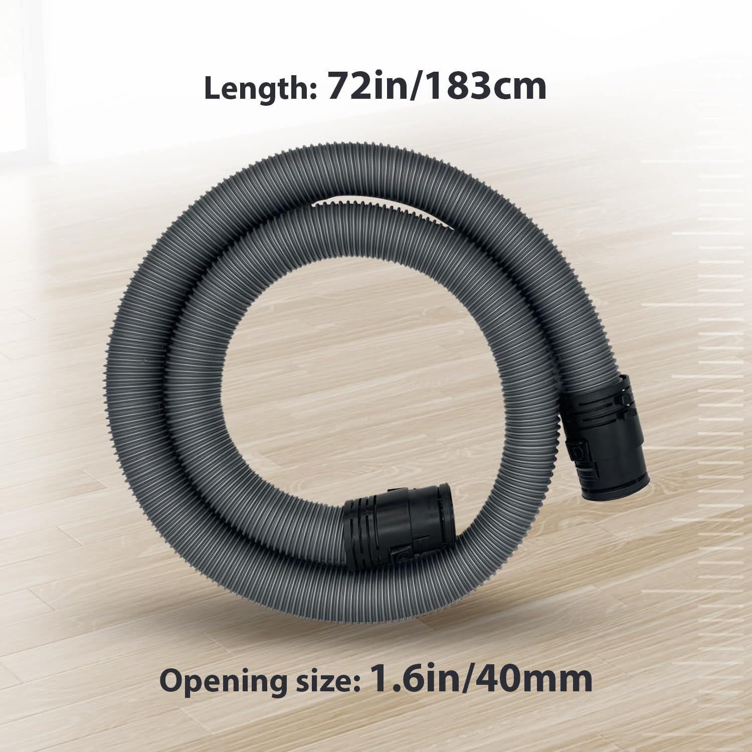 Replacement Vacuum Hose Compatible with Miele Classic C1, S2120, S2130, S2180, C1 Pure Suction & Turbo – Fits Canister Vacuum Cleaner 1.6m Flexible Pipe Tube, Attachments Parts