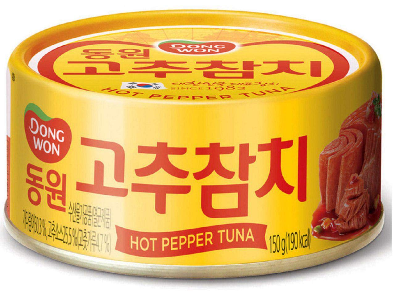 Dongwon Hot Pepper Thunfisch, 100 g x 3EA Pacific Ocean Thunfisch Heiß und Würzig Thunfisch