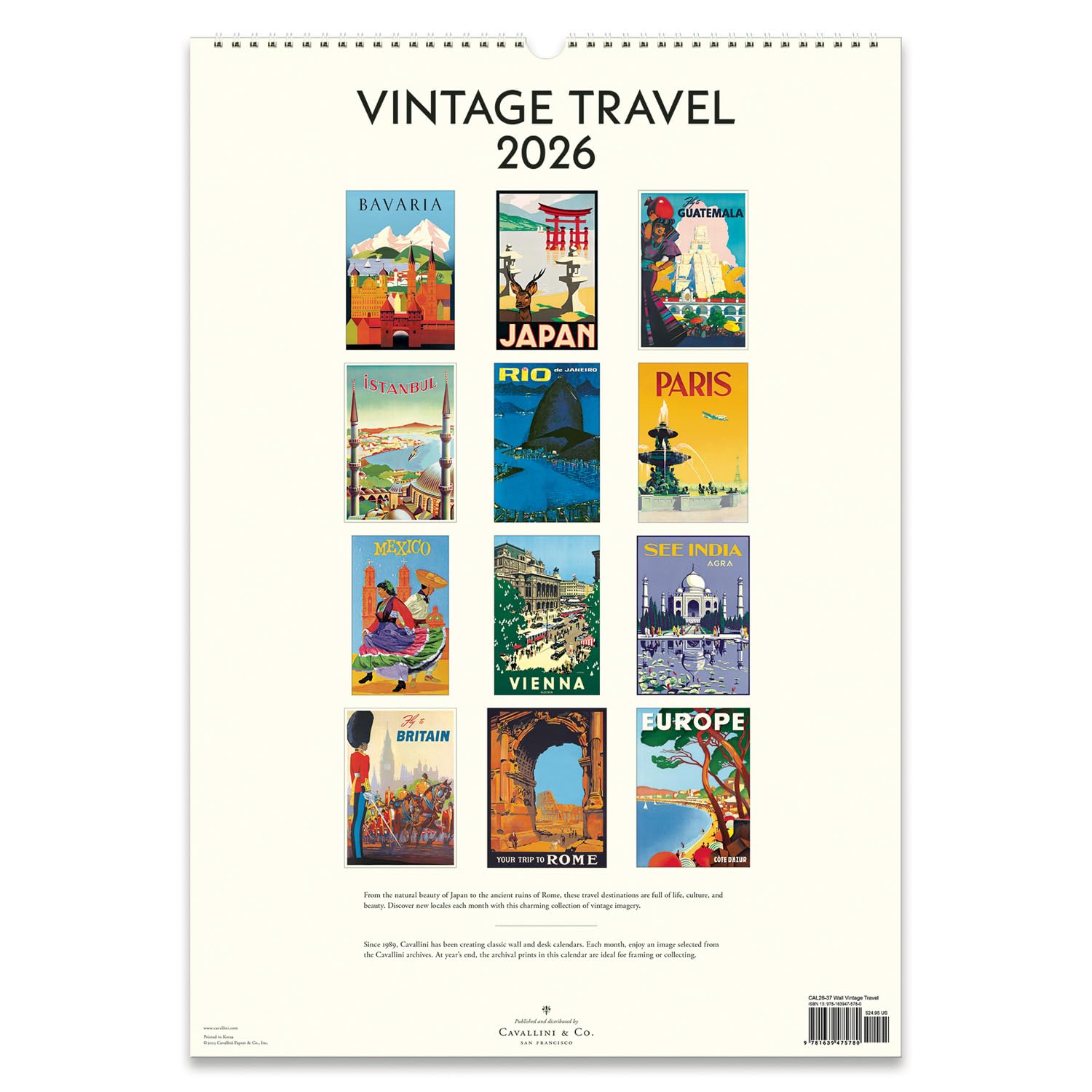 80s/VINTAGE/82年−HIGHT−TIMES/CALENDAR。 Vintage 1986 TIMKEN Calendar Complete Year - Retro 1980s