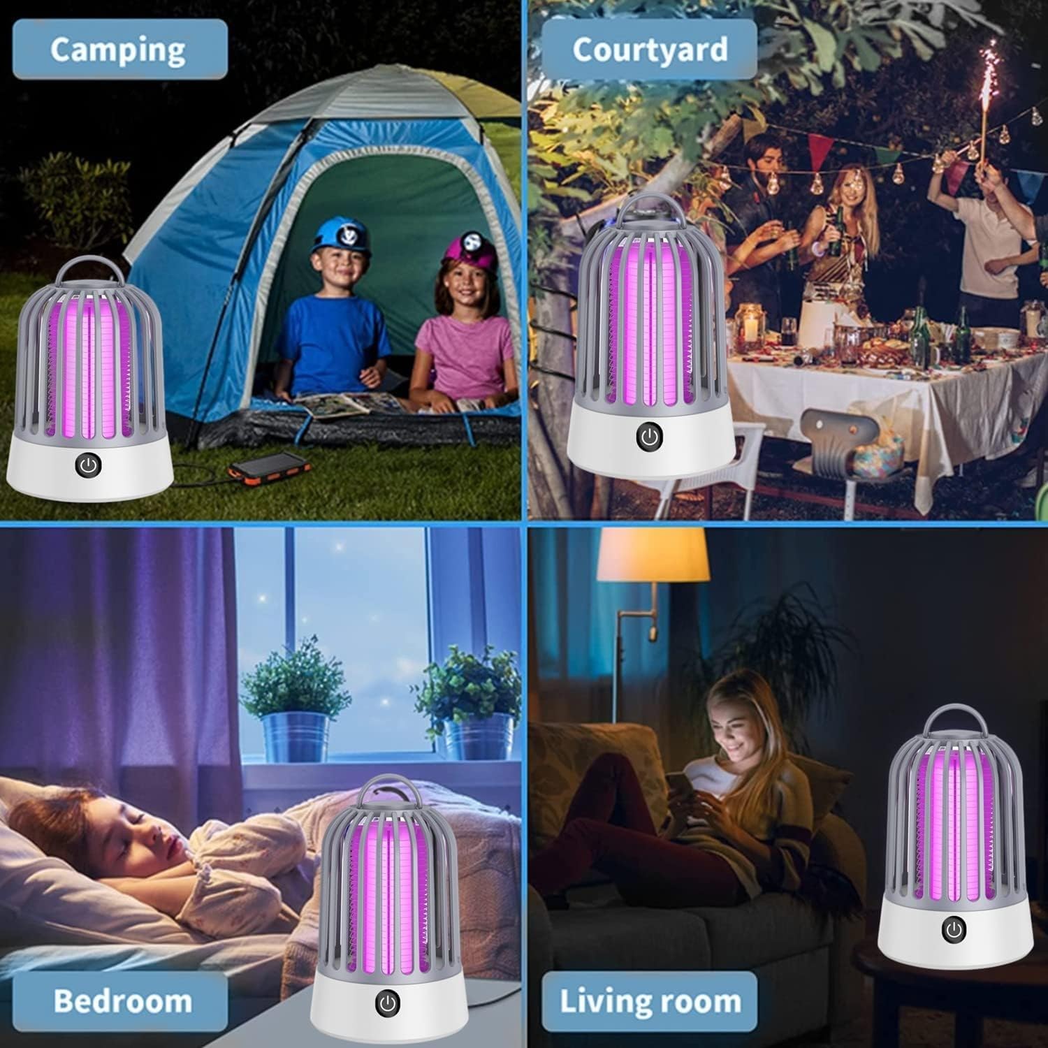 DEVADECOR Dirty Bug Killer Mosquito Repellent Lamp with USB Charging Port, Suitable for Home and Office Indoor and Outdoor(Fly Mosquito_Trap) 1