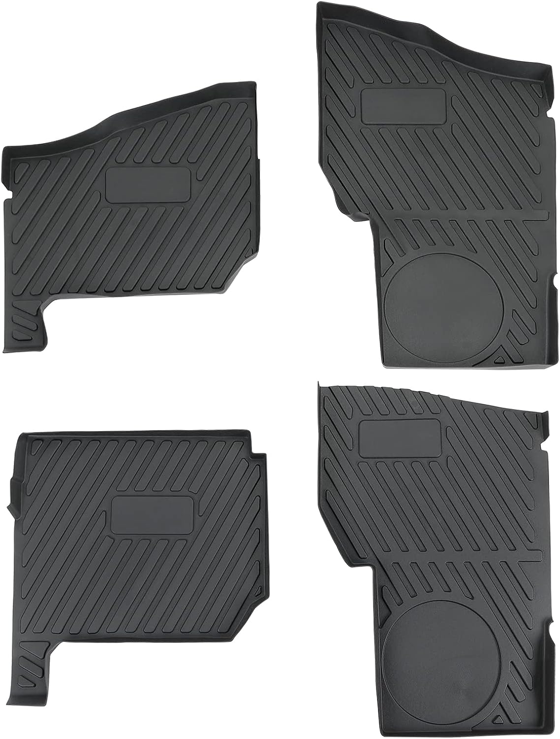 KEMIMOTO UTV Floor Mats Compatible with Ranger XP 1000 Crew, 4PCS TPE Front Rear Floor Mats, Four-Seats Anti-Slip Floor Liners, Waterproof Heavy-Duty Easy Clean NO Gap NO Shift 2019-2026 Accessories - Image 7